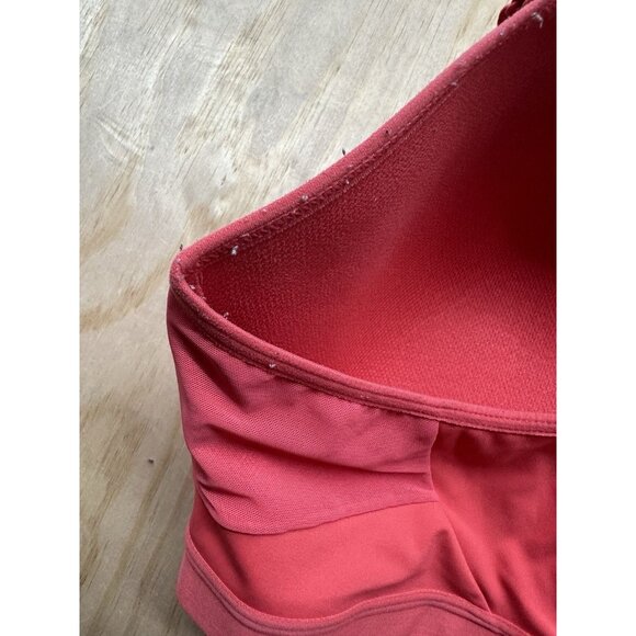 Victoria Secret Sports Bra 38DDD Neon Orange Padded Full Coverage Razor Back - Picture 4 of 6